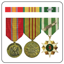 Army Military Medal & Military Ribbon Rack Builder