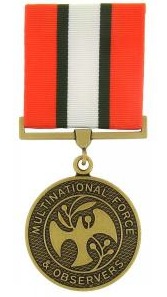 Multinational force ans observer full size military medal