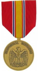 National Defense Service full size military medal
