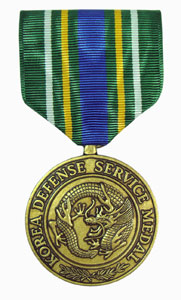 korea defense service full size military medal