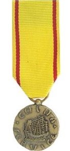 China Service miniature military medal