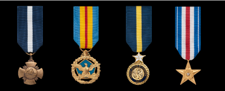 Marine Corps Miniature Military Medals in order of precedence
