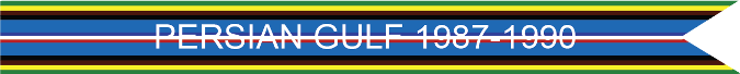 PERSIAN GULF 1987-1990 US AIR FORCE CAMPAIGN STREAMER PERSIAN GULF 1987-1990 US AIR FORCE CAMPAIGN STREAMER