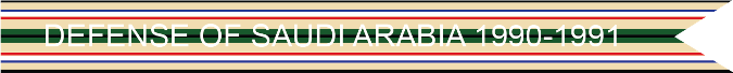 DEFENSE OF SAUDI ARABIA 1990-1991 US AIR FORCE CAMPAIGN STREAMER