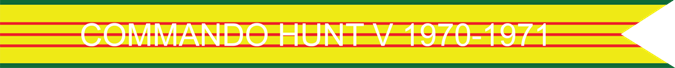 COMMANDO HUNT V 1970-1971 US AIR FORCE CAMPAIGN STREAMER