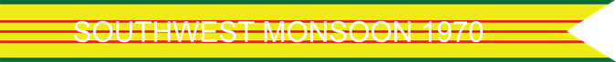 SOUTHWEST MONSOON 1970 US AIR FORCE CAMPAIGN STREAMER