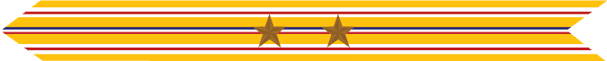 United States Marine Corps Asiatic-Pacific Campaign Streamer with 2 bronze stars
