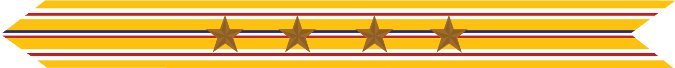 United States Marine Corps Asiatic-Pacific Campaign Streamer with 4 bronze stars