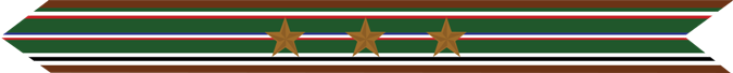 United States Marine Corps European-African-Middle Eastern Campaign Streamer with 3 bronze stars United States Marine Corps European-African-Middle Eastern Campaign Streamer with 3 bronze stars