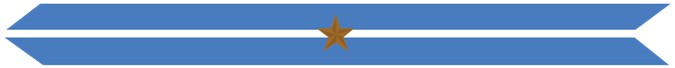 United States Marine Corps Korean Service Campaign Streamer with 1 bronze star