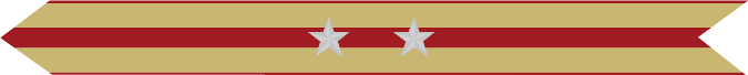 United States Marine Corps Expeditionary Campaign Streamer with 2 silver stars United States Marine Corps Expeditionary Campaign Streamer with 2 silver stars