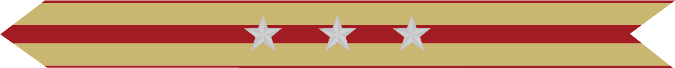 United States Marine Corps Expeditionary Campaign Streamer with 3 silver stars United States Marine Corps Expeditionary Campaign Streamer with 3 silver stars