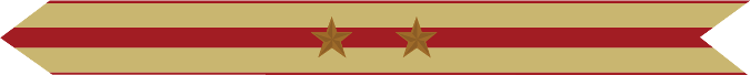 United States Marine Corps Expeditionary Campaign Streamer with 2 bronze stars United States Marine Corps Expeditionary Campaign Streamer with 2 bronze stars
