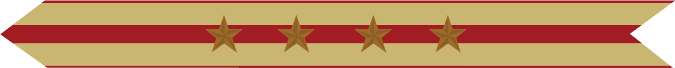 United States Marine Corps Expeditionary Campaign Streamer with 4 bronze stars United States Marine Corps Expeditionary Campaign Streamer with 4 bronze stars