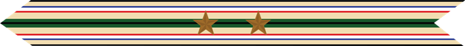 United States Marine Corps Southwest Asia Service Campaign Streamer with 2 bronze stars