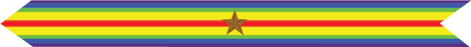 United States Marine Corps World War I Victory Campaign Streamer with 1 bronze star United States Marine Corps World War I Victory Campaign Streamer with 1 bronze star