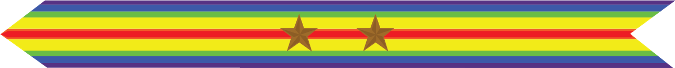 United States Marine Corps World War I Victory Campaign Streamer with 2 bronze stars United States Marine Corps World War I Victory Campaign Streamer with 2 bronze stars