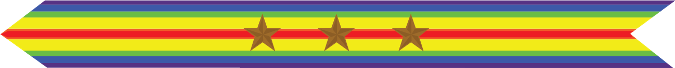 United States Marine Corps World War I Victory Campaign Streamer with 3 bronze stars United States Marine Corps World War I Victory Campaign Streamer with 3 bronze stars