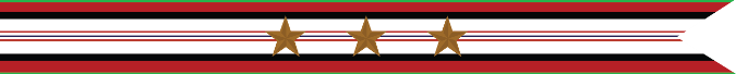 United States Navy Afghanistan Campaign Streamer With 3 Bronze Stars