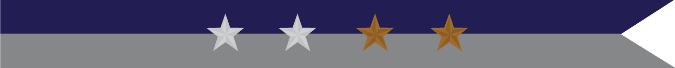 United States Navy Civil War Campaign Streamer With 2 Silver Stars & 2 Bronze Stars
