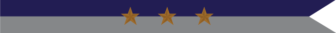 United States Navy Civil War Campaign Streamer With 3 Bronze Stars