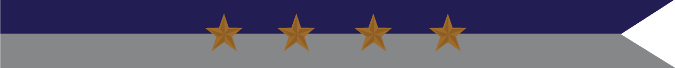 United States Navy Civil War Campaign Streamer With 4 Bronze Stars