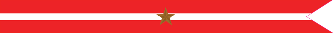 United States Navy Revolutionary War Campaign Streamer with 1 Bronze Star United States Navy Revolutionary War Campaign Streamer with 1 Bronze Star