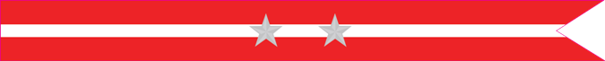 United States Navy Revolutionary War Campaign Streamer with 2 Silver Stars United States Navy Revolutionary War Campaign Streamer with 2 Silver Stars