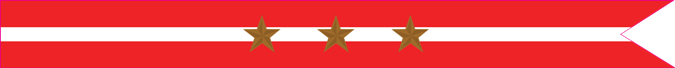 United States Navy Revolutionary War Campaign Streamer with 3 Bronze Stars United States Navy Revolutionary War Campaign Streamer with 3 Bronze Stars