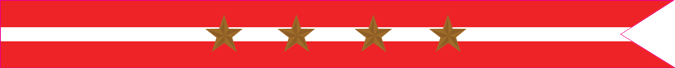 United States Navy Revolutionary War Campaign Streamer with 4 Bronze Stars United States Navy Revolutionary War Campaign Streamer with 4 Bronze Stars