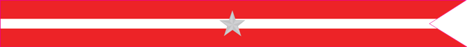 United States Navy Revolutionary War Campaign Streamer with 1 Silver Star United States Navy Revolutionary War Campaign Streamer with 1 Silver Star