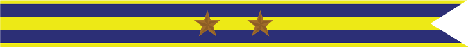 United States Navy Spanish American War Campaign Streamer With21 Bronze Stars