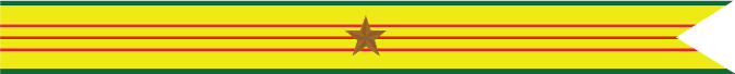 United States Navy Vietnam Service Campaign Streamer With 1 Bronze Star